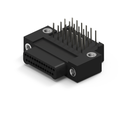 CNP8L65-2P071 | Ultimate NanoD Male Circuit Dual Row Right Angle Thru Hole Plastic